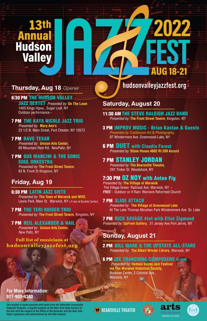 Hudson Valley Jazz Fest | Promoting Jazz in the Hudson Valley